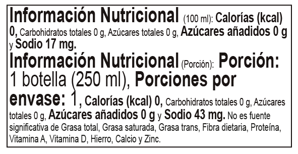 Tabla nutricional