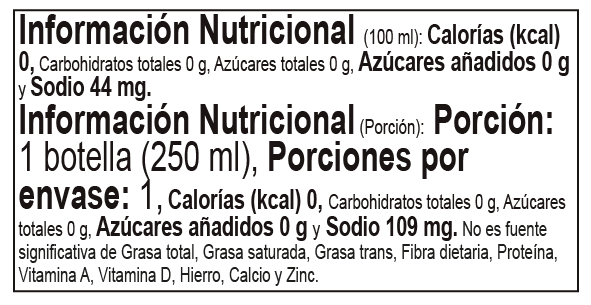 Tabla nutricional